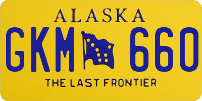AK license plate GKM660