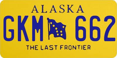 AK license plate GKM662