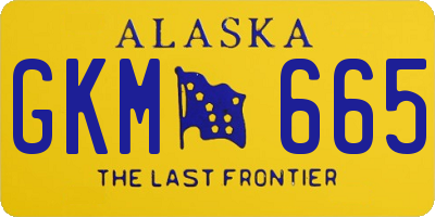 AK license plate GKM665