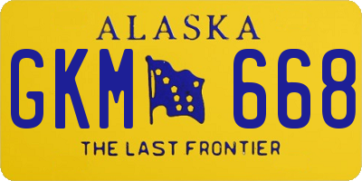 AK license plate GKM668
