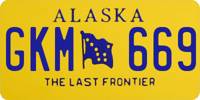 AK license plate GKM669