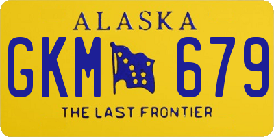 AK license plate GKM679