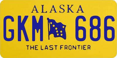 AK license plate GKM686