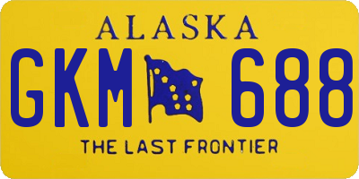 AK license plate GKM688