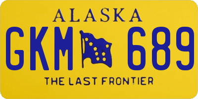 AK license plate GKM689