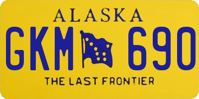 AK license plate GKM690