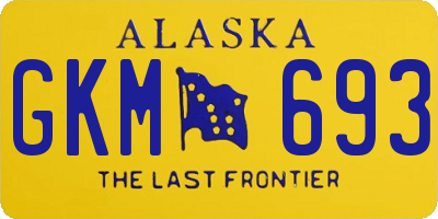 AK license plate GKM693