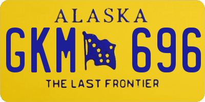 AK license plate GKM696