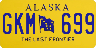 AK license plate GKM699