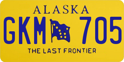 AK license plate GKM705