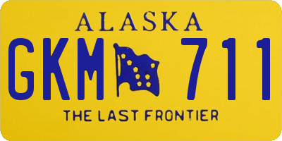 AK license plate GKM711