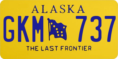 AK license plate GKM737