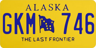 AK license plate GKM746