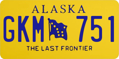 AK license plate GKM751