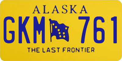 AK license plate GKM761