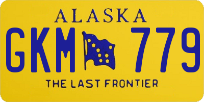AK license plate GKM779