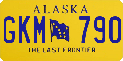 AK license plate GKM790