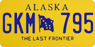 AK license plate GKM795
