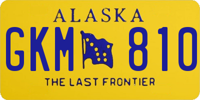AK license plate GKM810