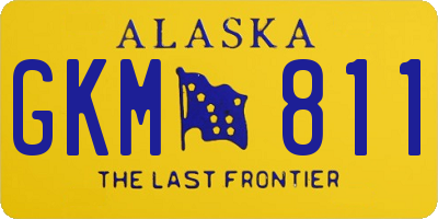 AK license plate GKM811