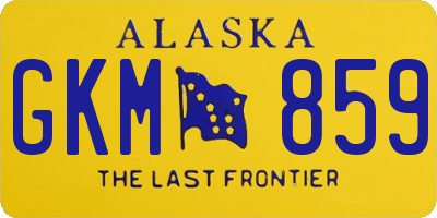 AK license plate GKM859