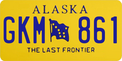 AK license plate GKM861