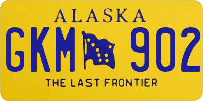 AK license plate GKM902
