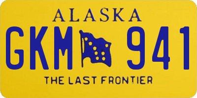 AK license plate GKM941