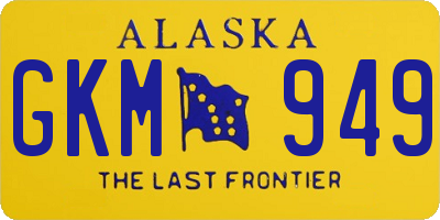 AK license plate GKM949