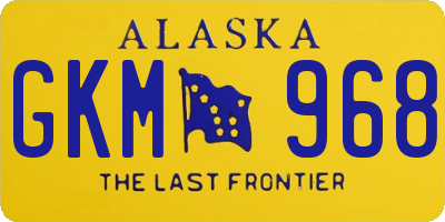 AK license plate GKM968