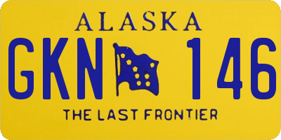 AK license plate GKN146