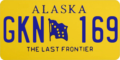 AK license plate GKN169
