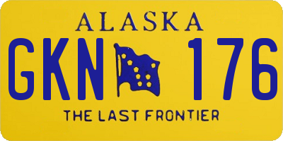 AK license plate GKN176