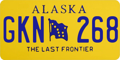 AK license plate GKN268