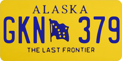 AK license plate GKN379