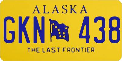 AK license plate GKN438