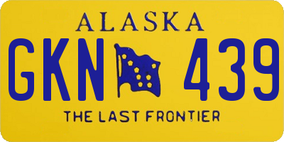 AK license plate GKN439