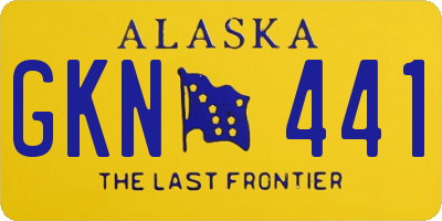 AK license plate GKN441