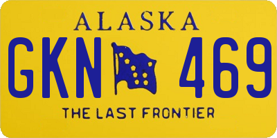 AK license plate GKN469