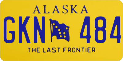 AK license plate GKN484