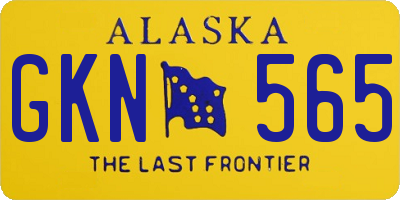 AK license plate GKN565