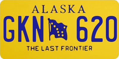 AK license plate GKN620
