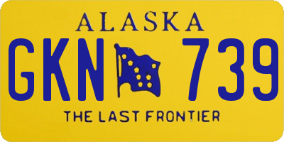 AK license plate GKN739