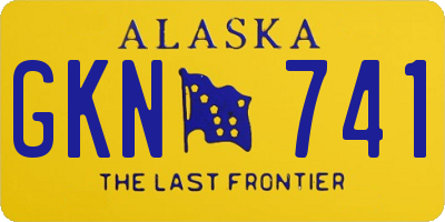 AK license plate GKN741
