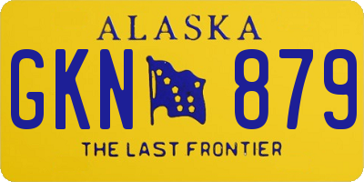 AK license plate GKN879