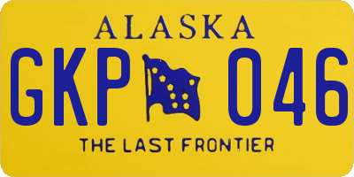 AK license plate GKP046