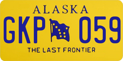 AK license plate GKP059