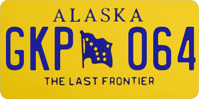 AK license plate GKP064