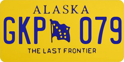 AK license plate GKP079