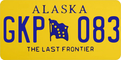 AK license plate GKP083